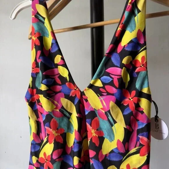 NWT $160 B.SWIM × Elizabeth Turner WOMEN'S L,XL SWIMSUIT ONE PC ROAD TO HANA K - Picture 4 of 10